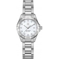 Tag Heuer Aquaracer White Pearl Diamond Ladies Watch WAY1413-BA0920